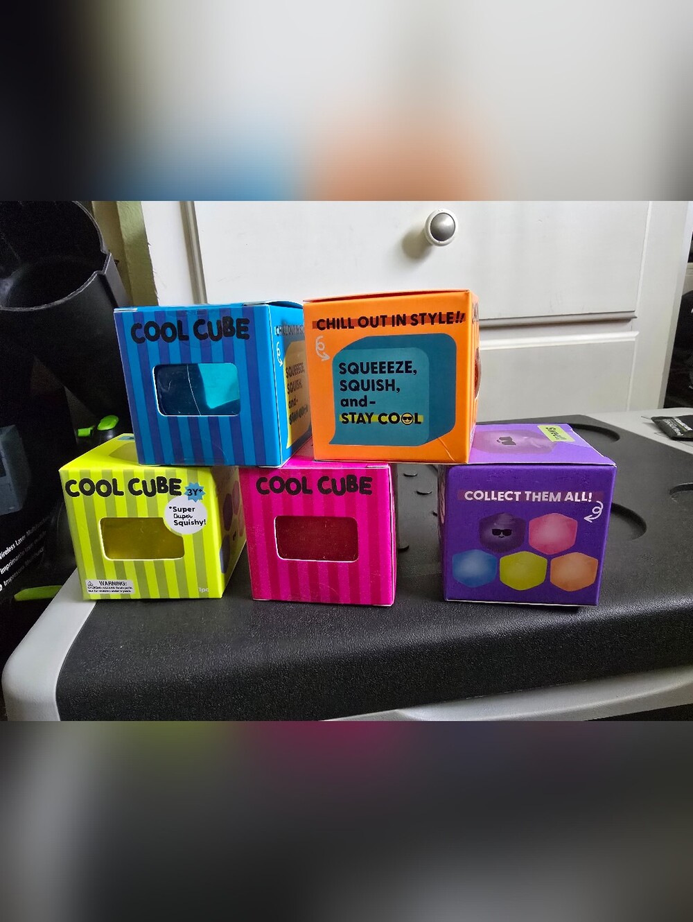 Bright Multi-Color 'Cool Cube' Squishy Toy Box Set